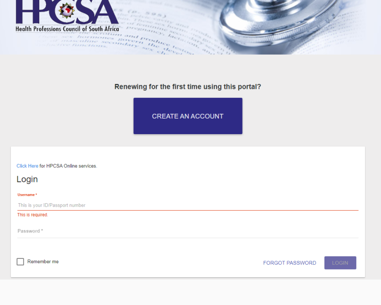 Hpcsa Portal Gometa Hpcsa Portal Gometa